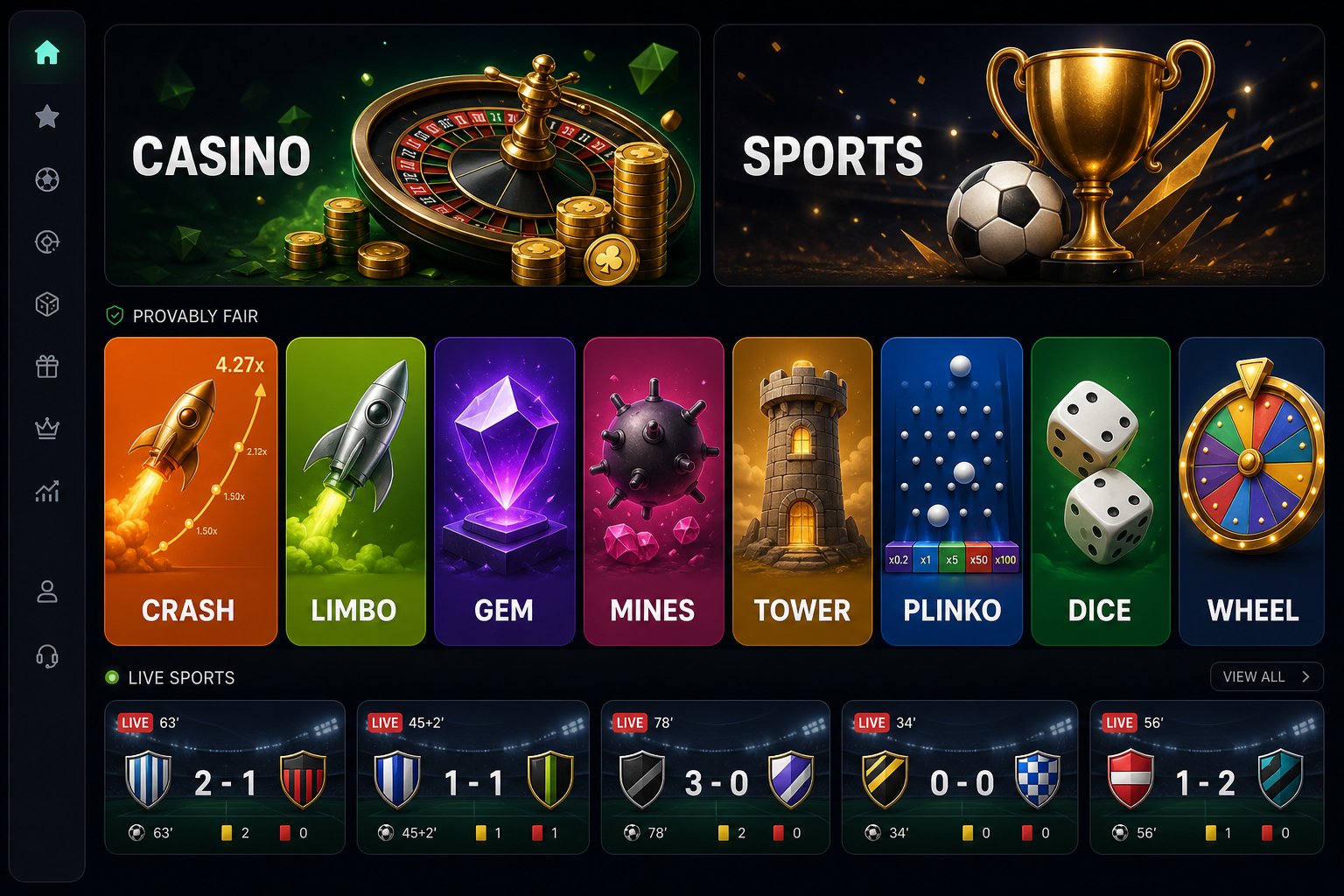 BC Game casino som accepterar cryptovaluta