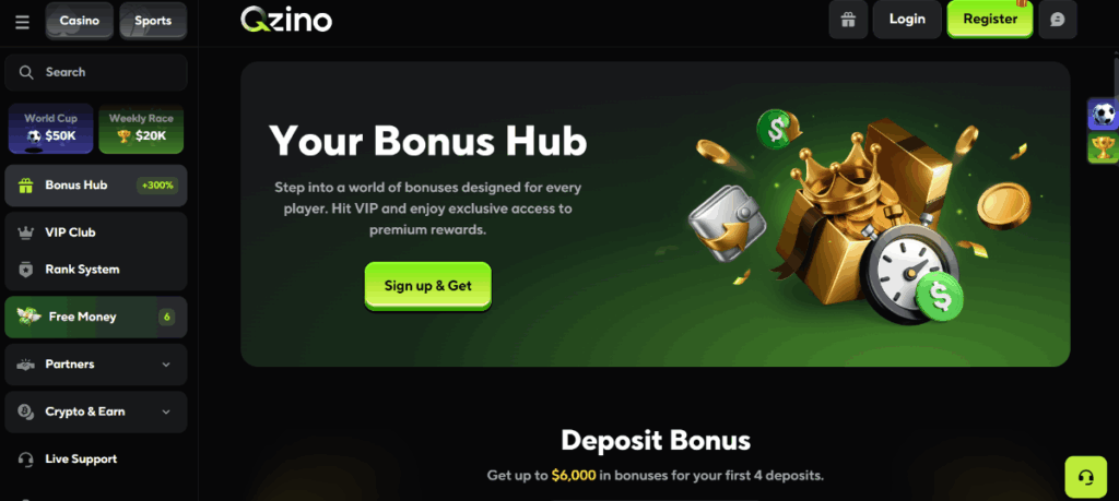 Qzino casino online