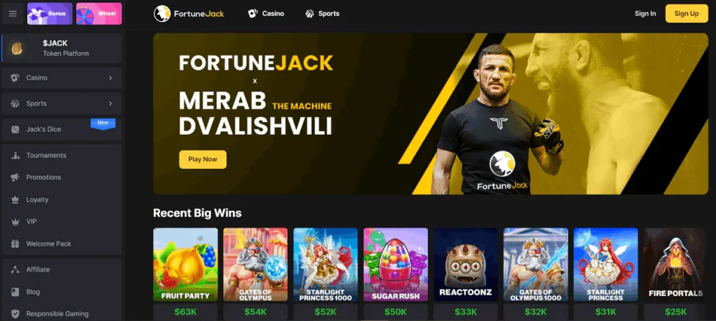 fortunejack cryptocasino utan id-kontroll