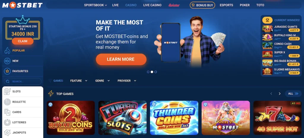Mostbet crypto casino utan dokument