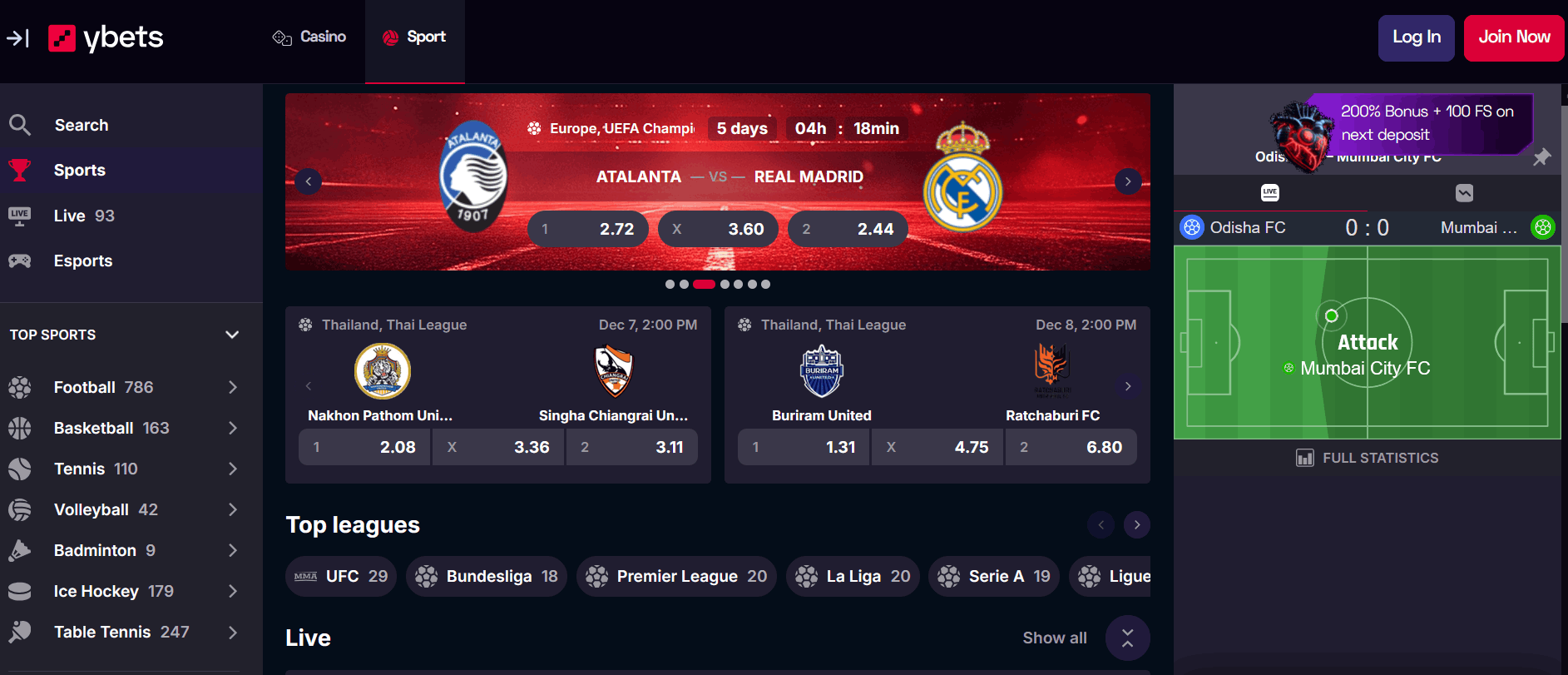 Ybets casino